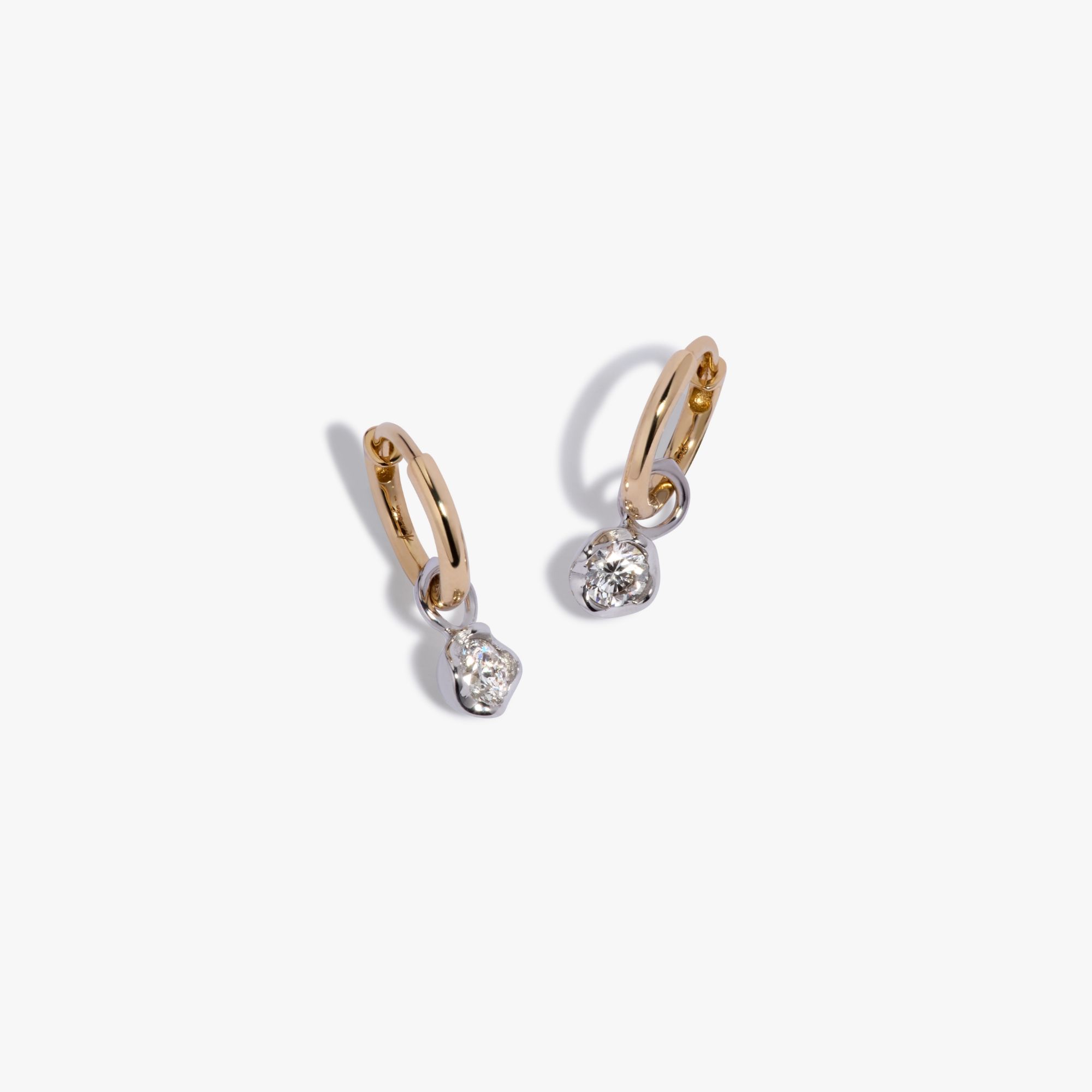 Small Hoop Whoopsie Daisy 0.20ct Diamond Earrings 