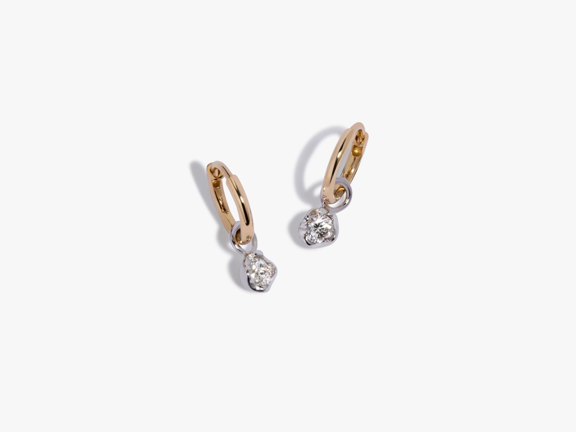 Small Hoop Whoopsie Daisy 0.20ct Diamond Earrings 
