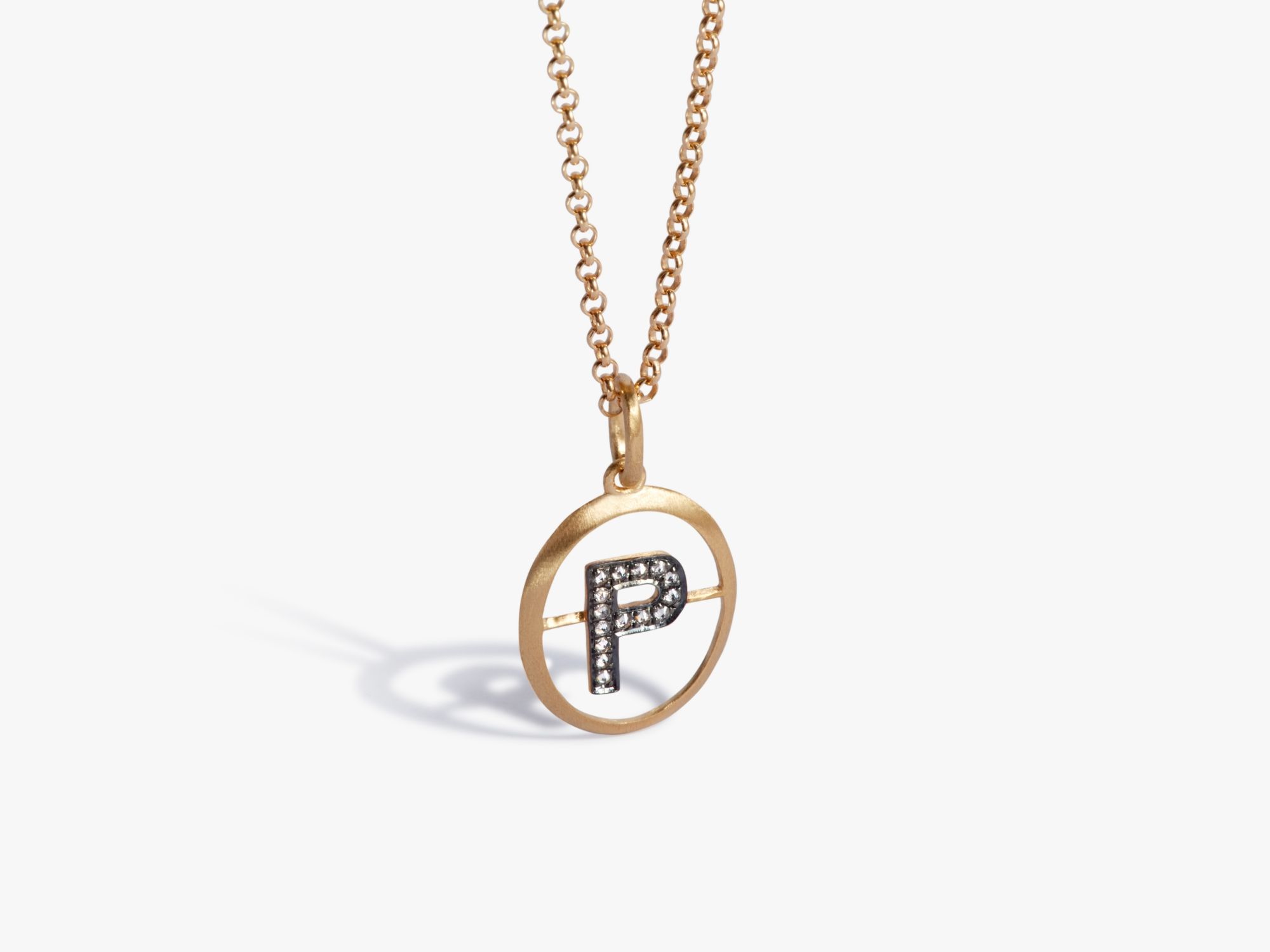 Initial P Necklace