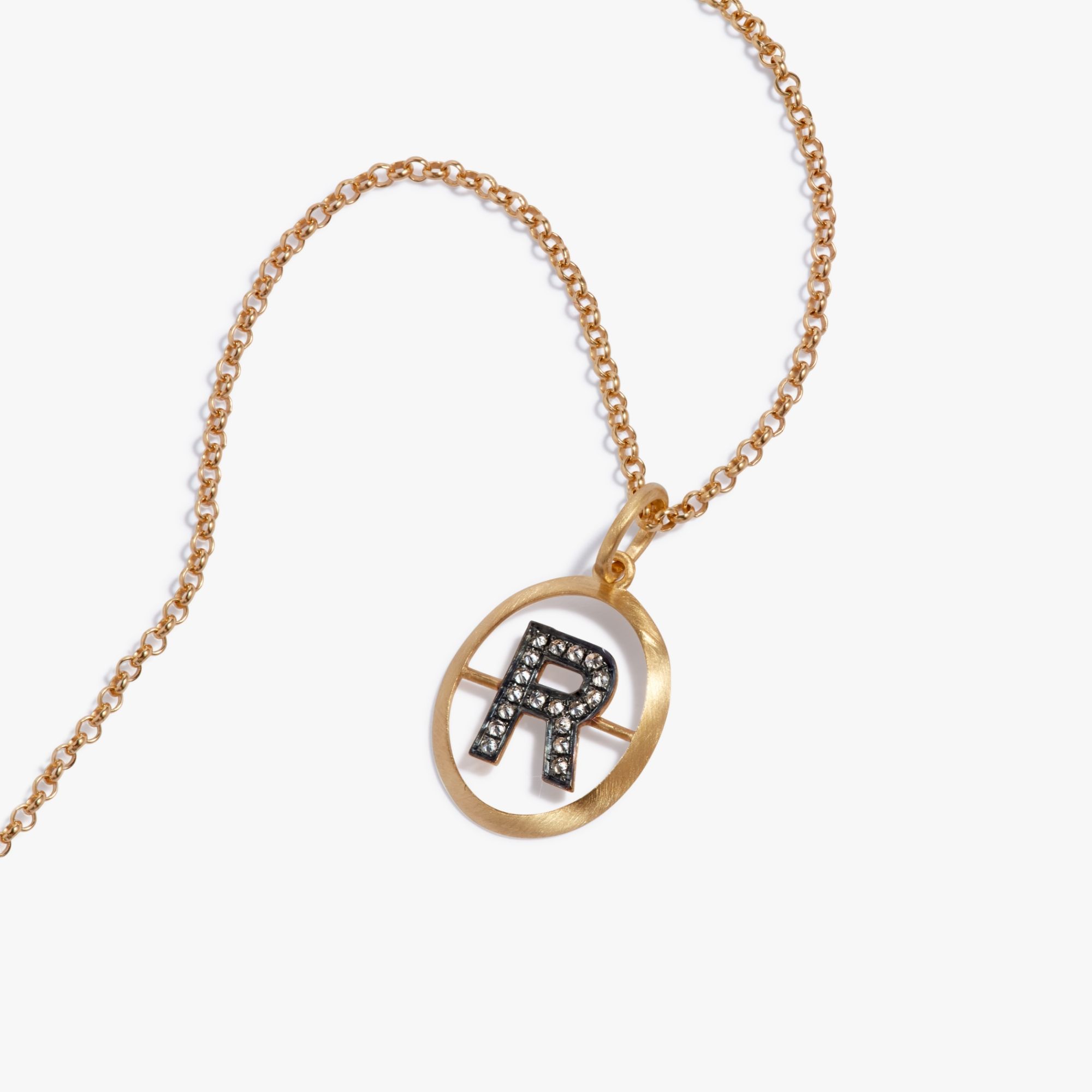Initial R Necklace