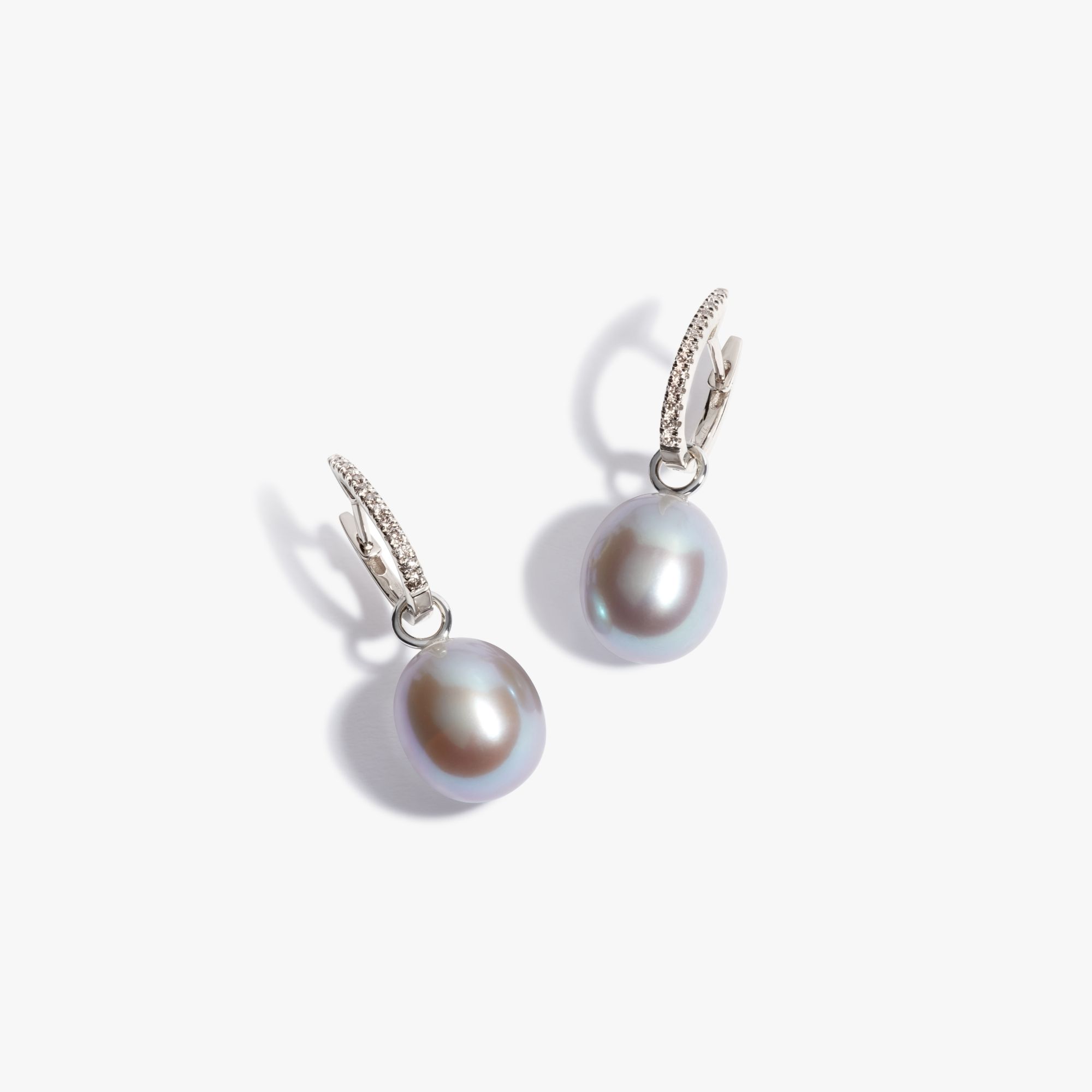 Grey Pearl Earrings