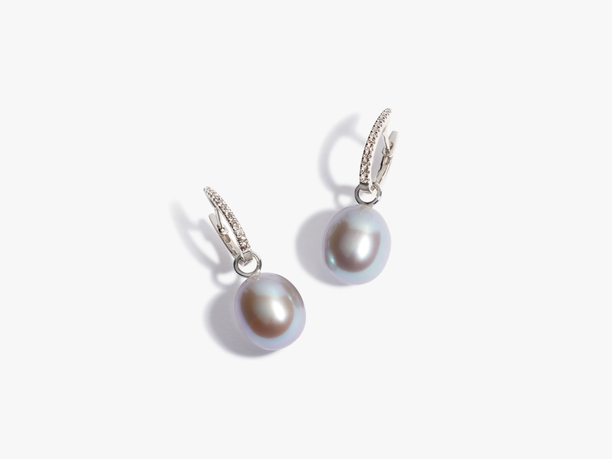 Grey Pearl Earrings