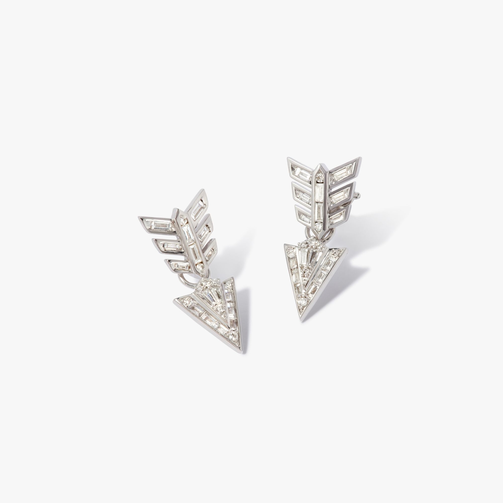 Flight Feather Arrow Earrings