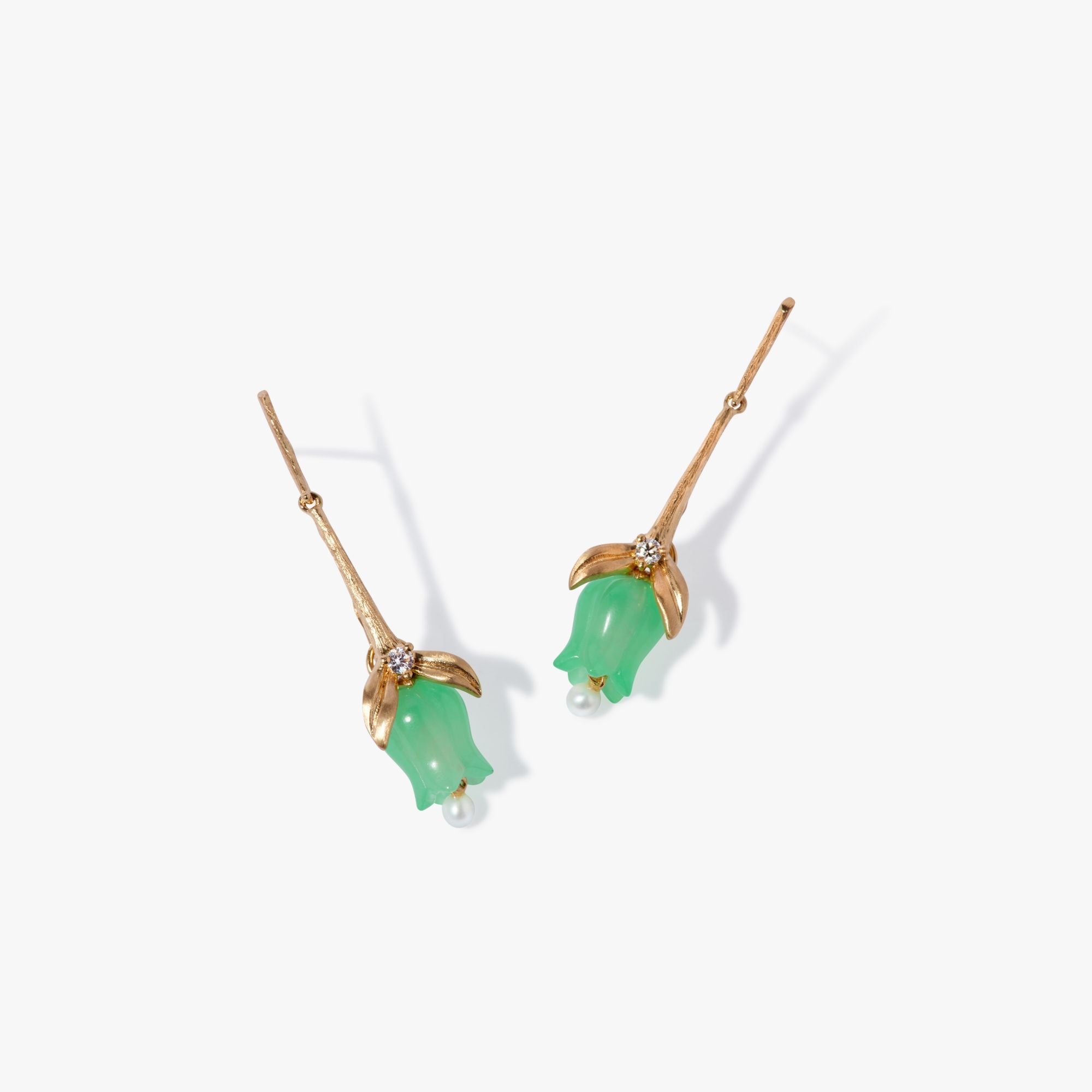 Tulips Stem Drop Earrings