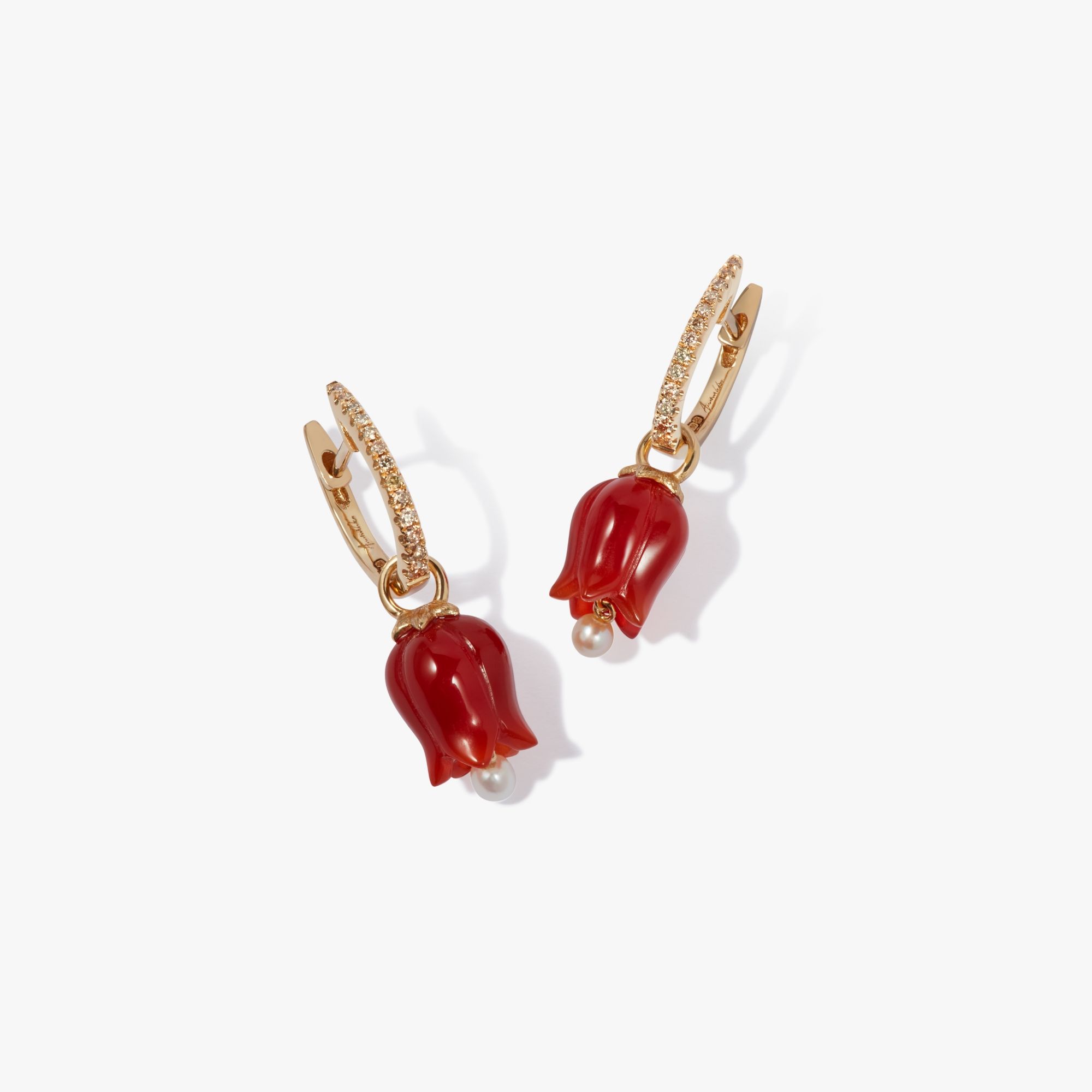 Tulips Diamond Earrings