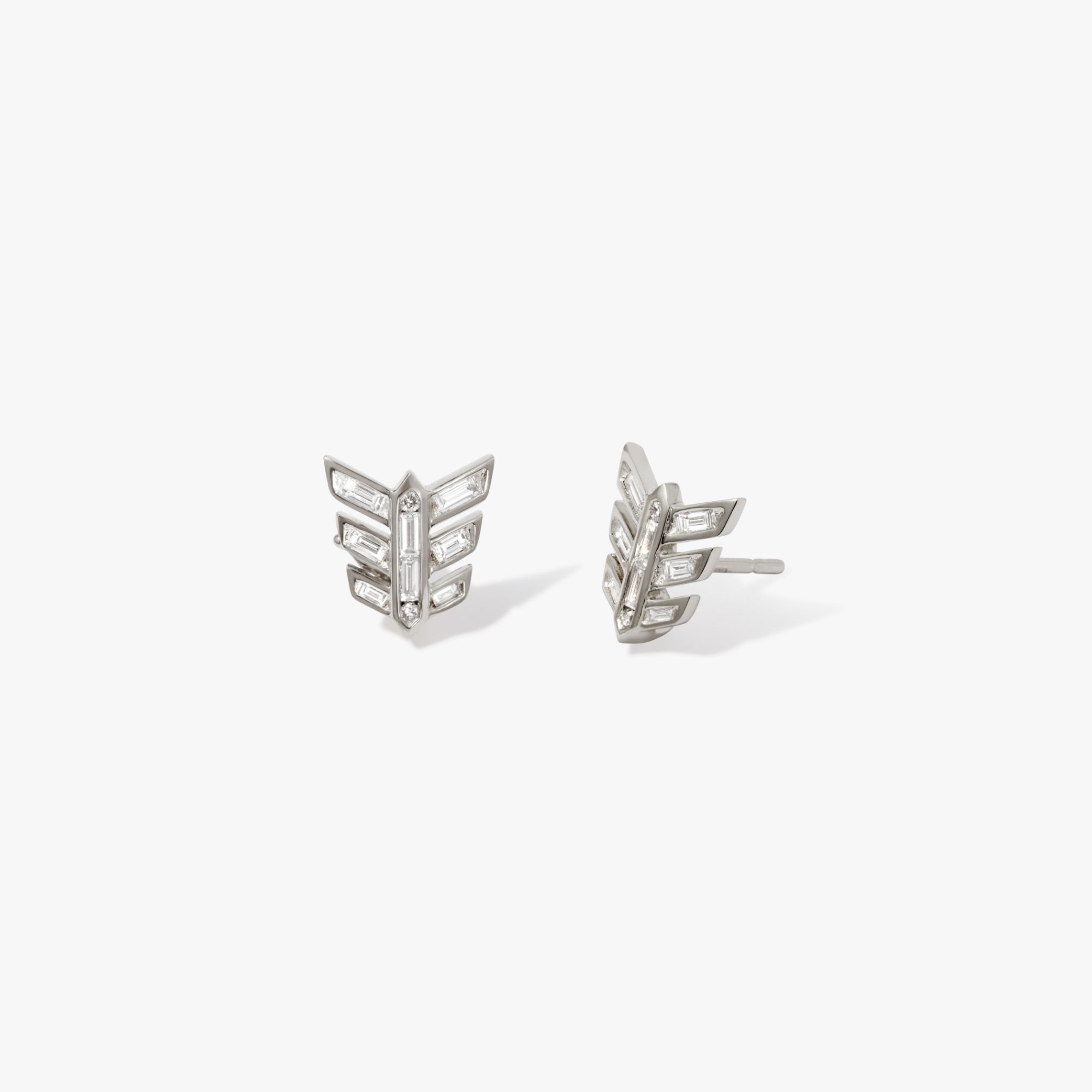 Flight Feather Stud Earrings