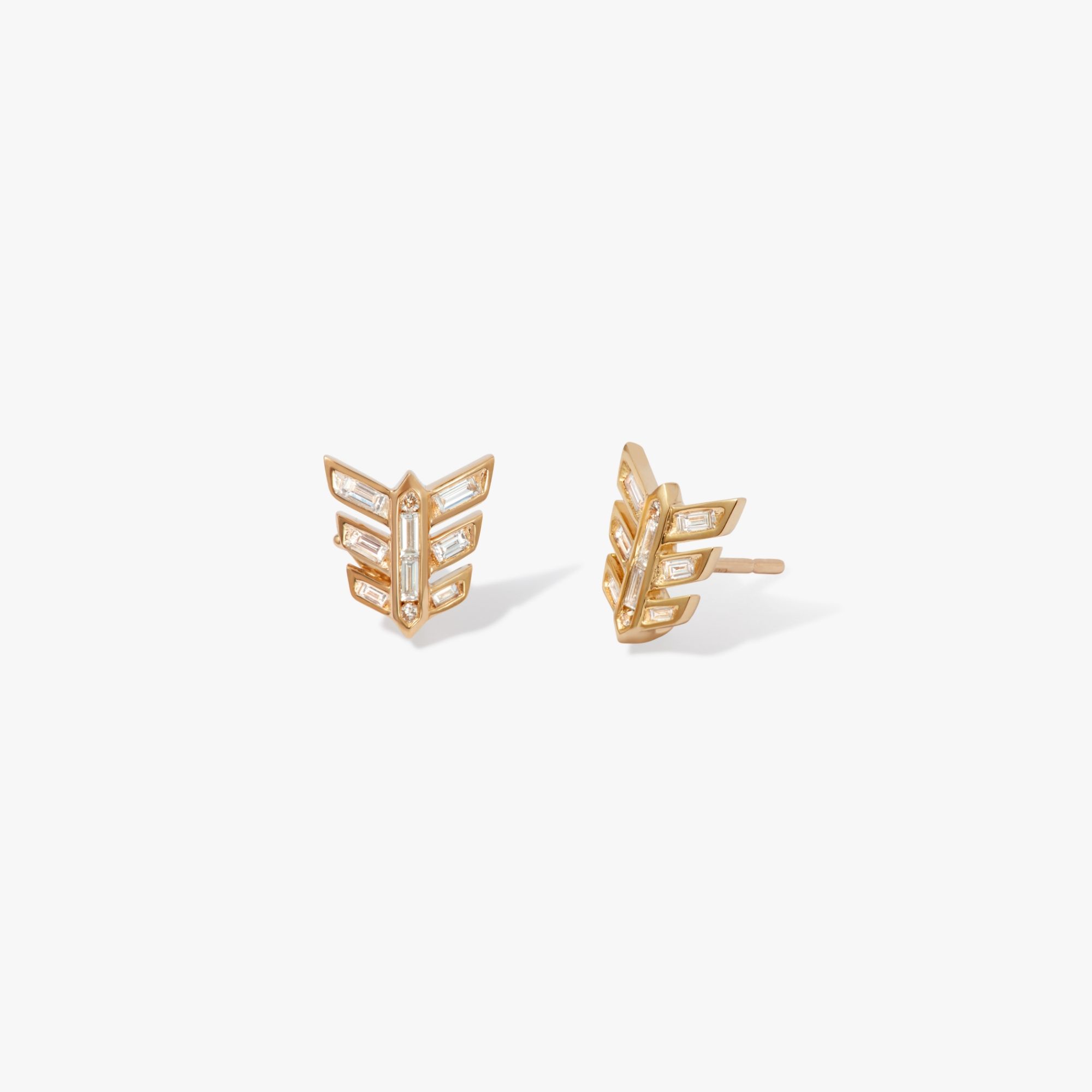 Flight Feather Stud Earrings