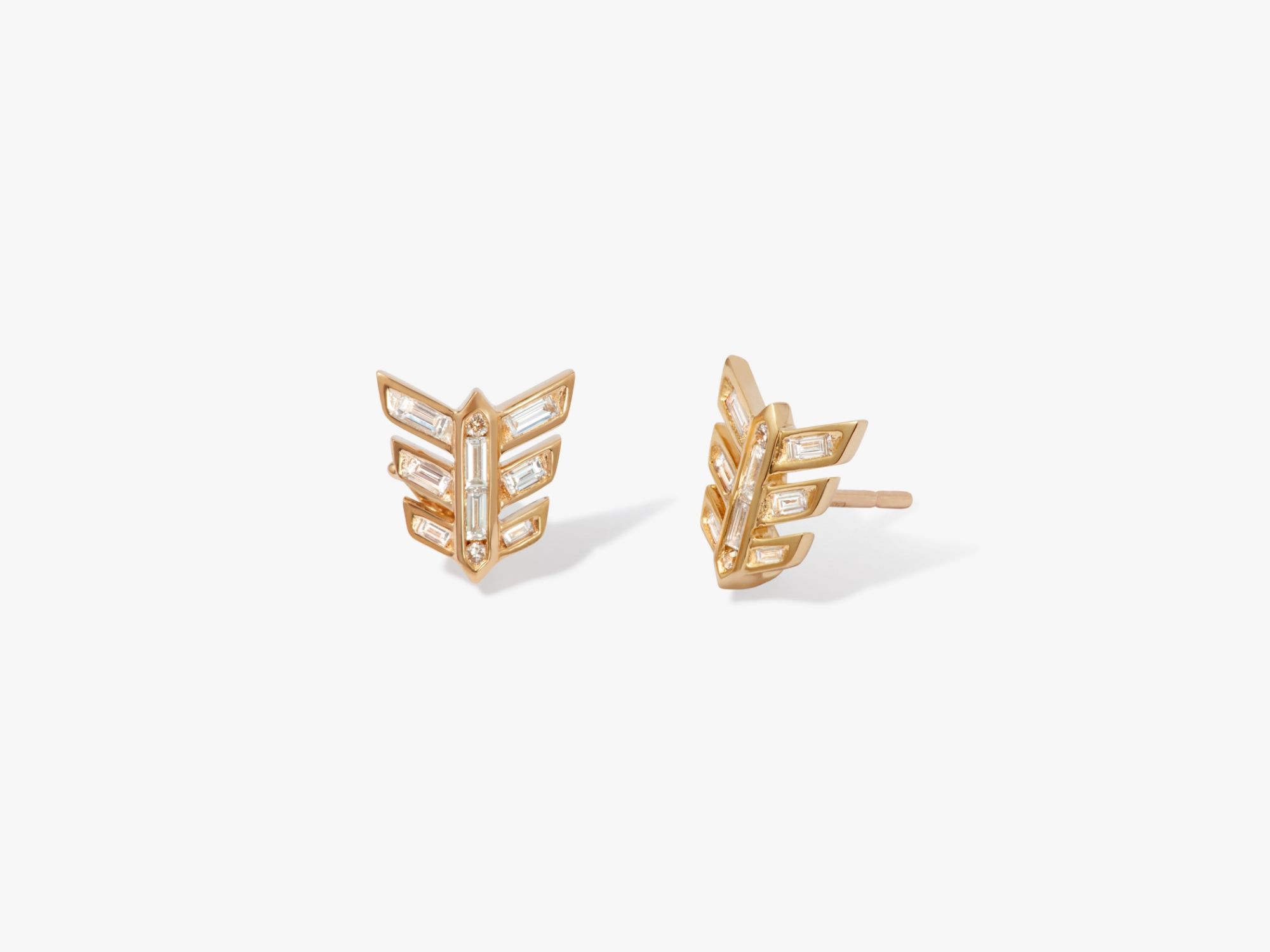 Flight Feather Stud Earrings