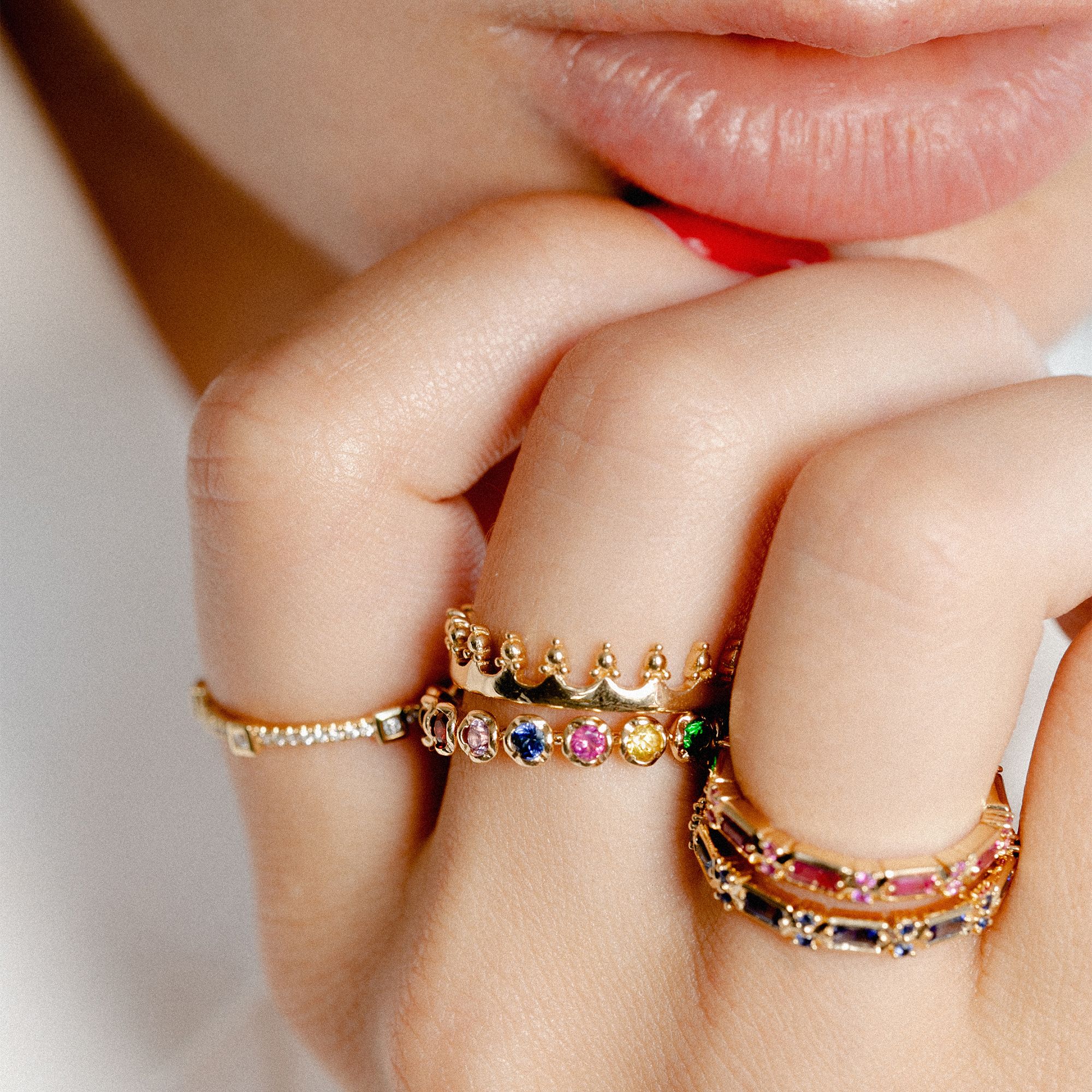 Crown 18ct Yellow Gold Ring Annoushka UK