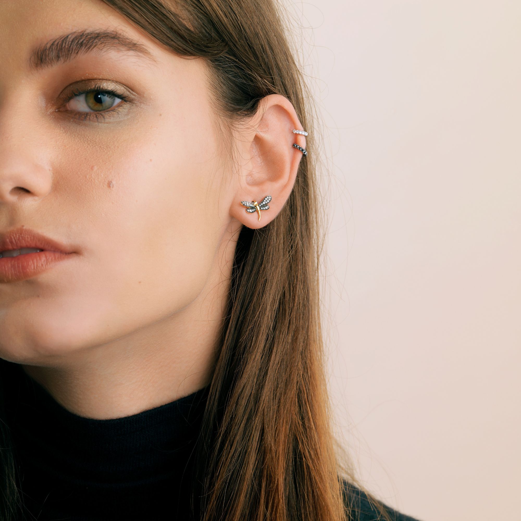 Love Diamonds Dragonfly Right Stud Earring