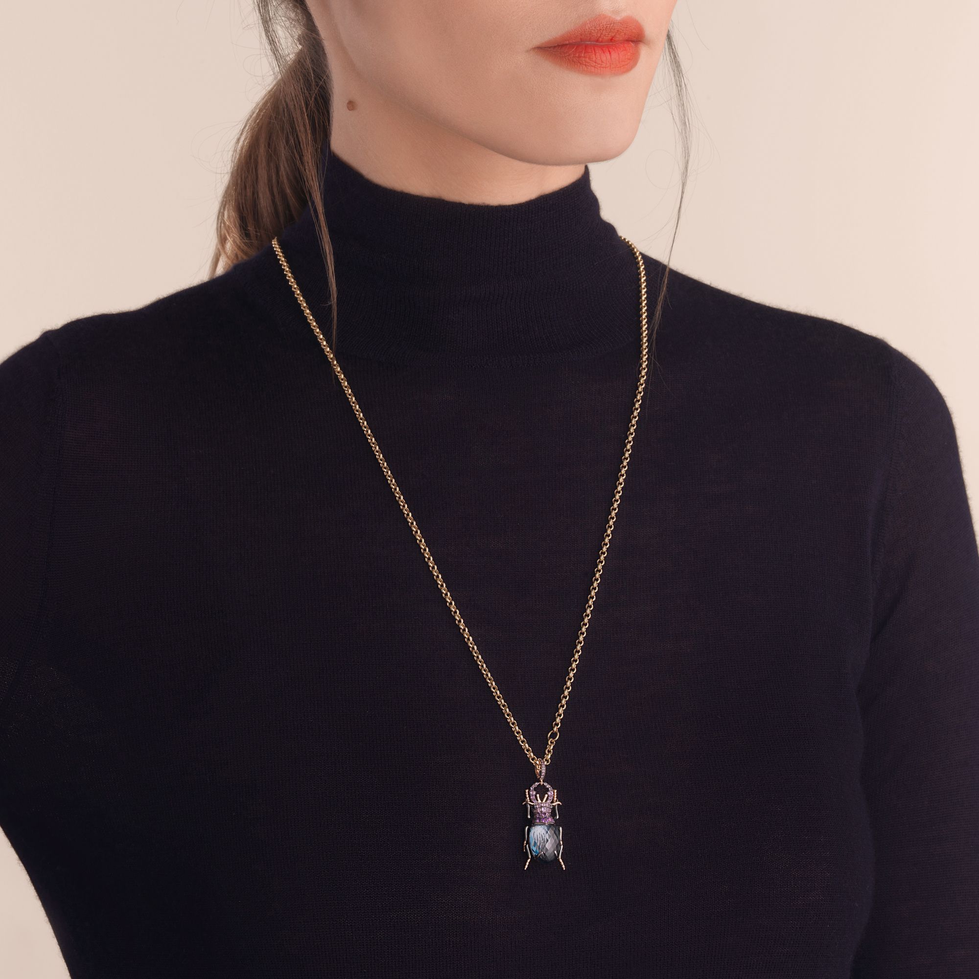 Beetle Charm Pendant