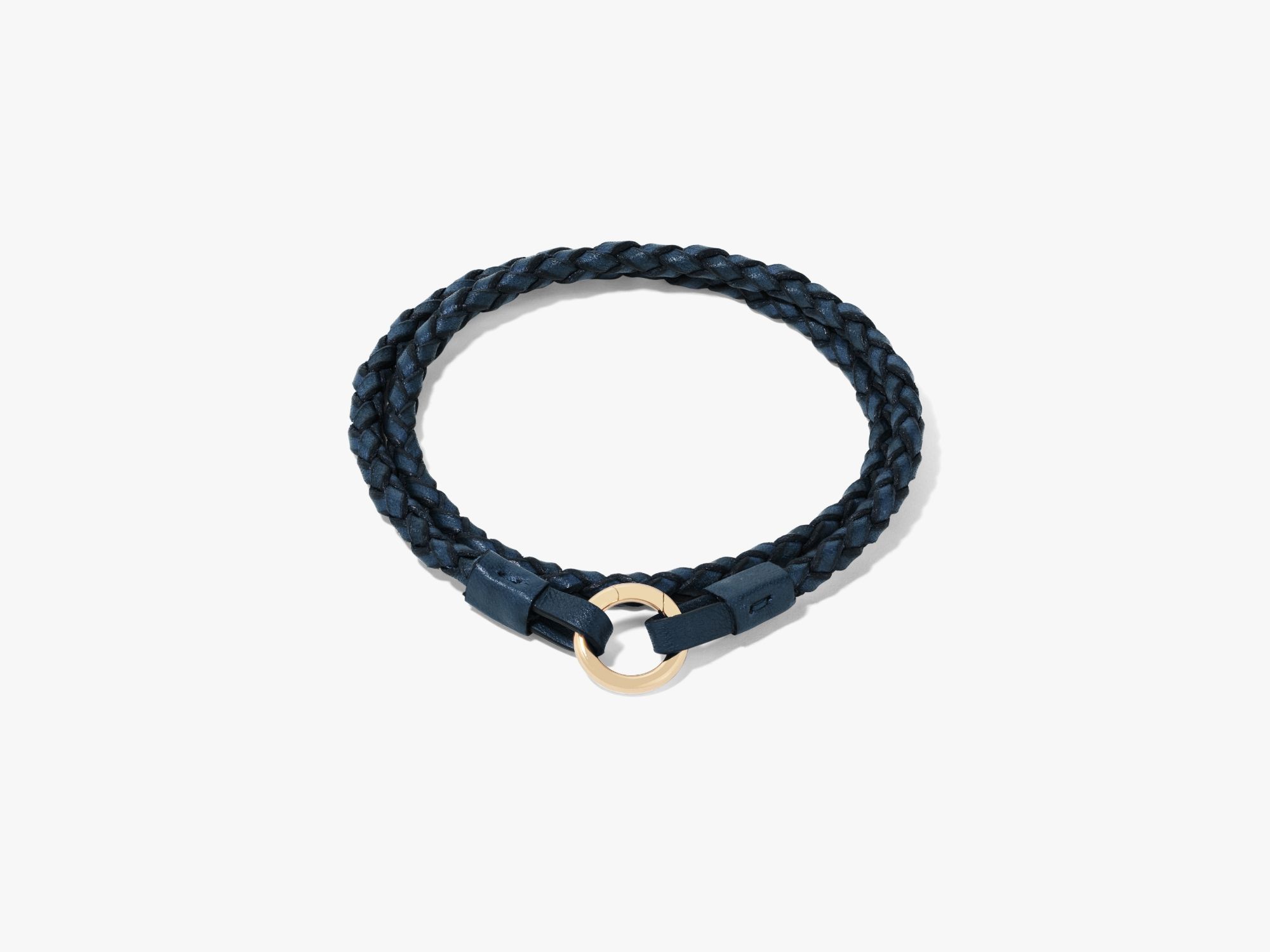 Leather Gold Lovelink Bracelet