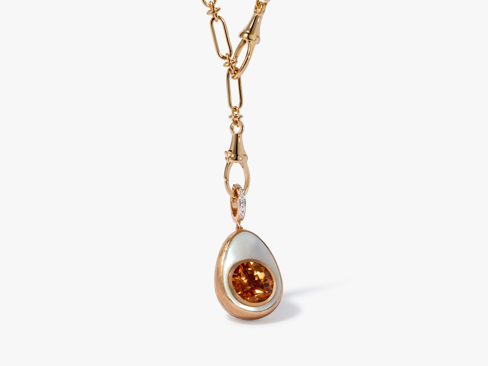 Golden Egg Locket Necklace