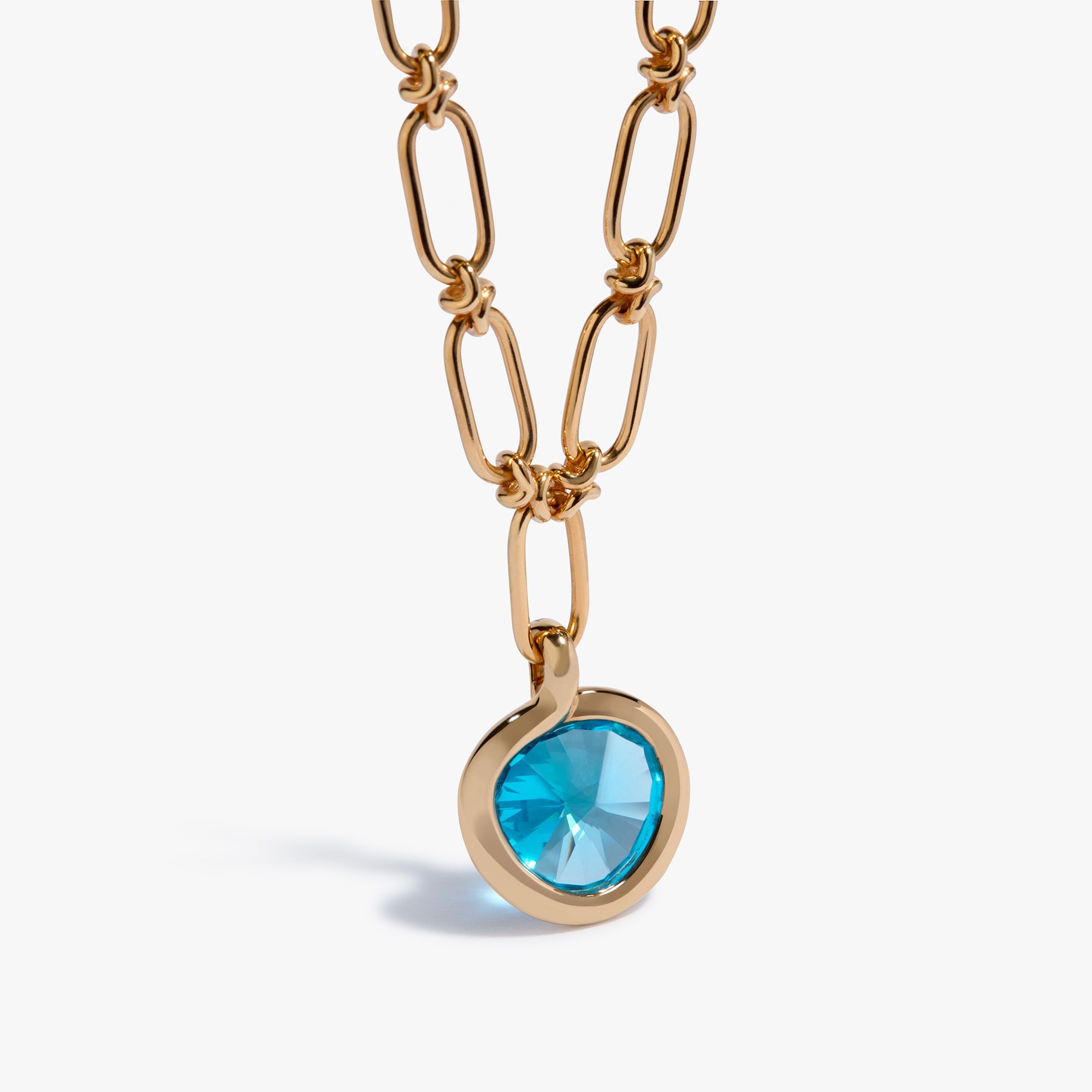Sweetie Topaz & Knuckle Necklace