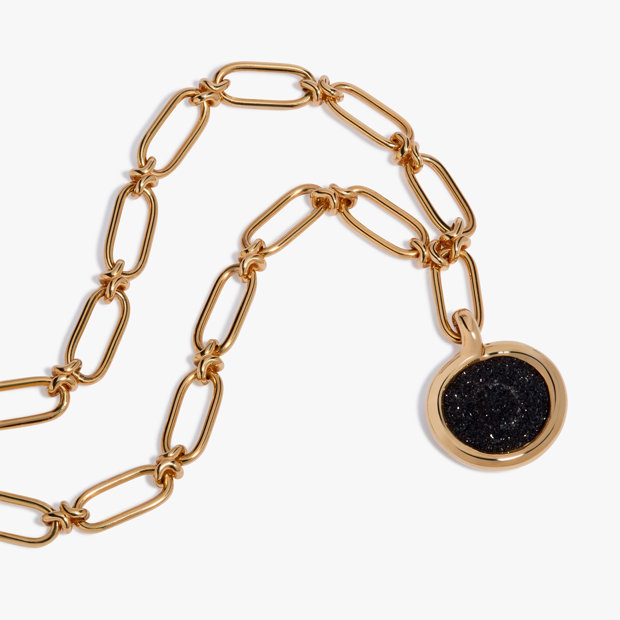 Sweetie Drusy & Knuckle Necklace