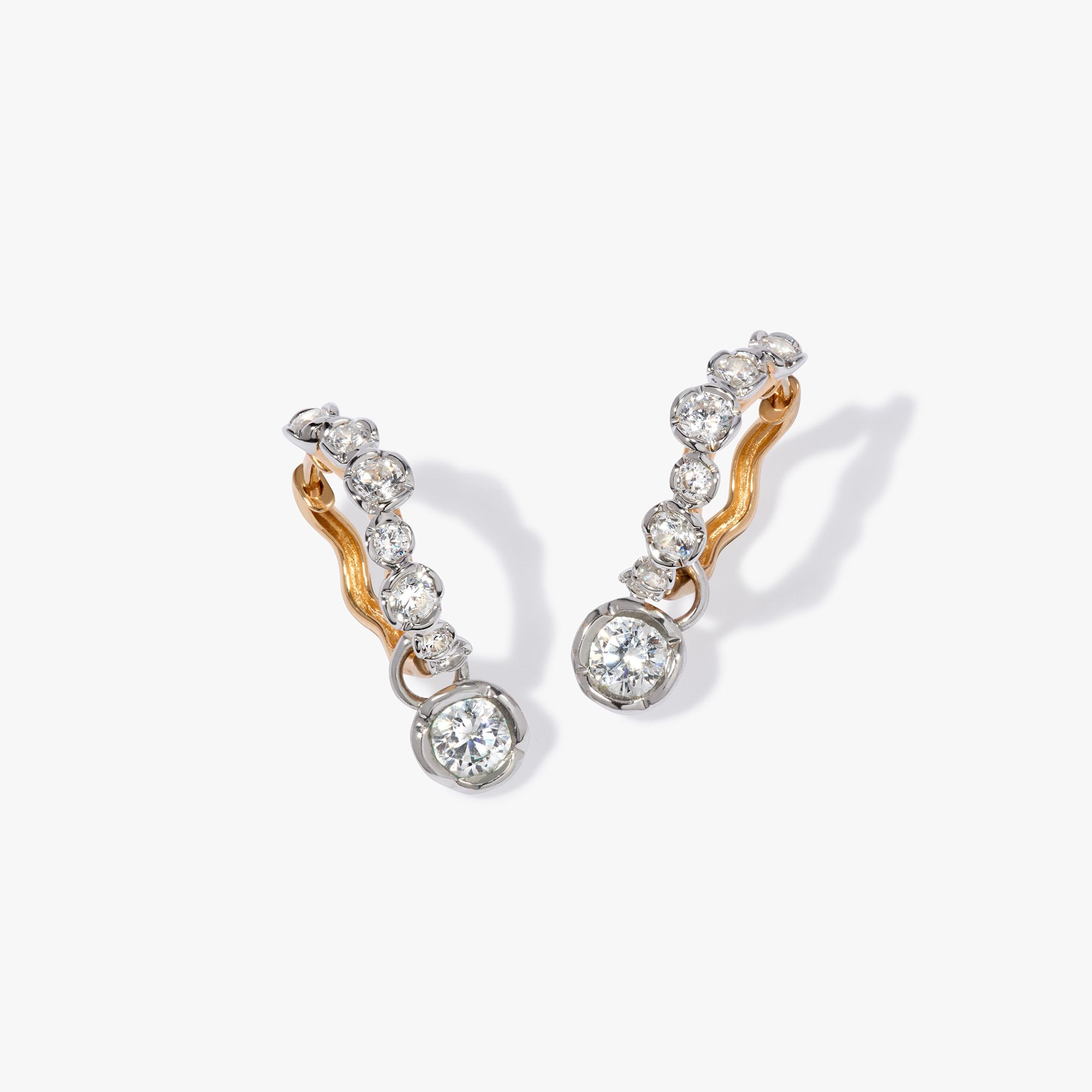 Whoopsie Daisy Diamond Hoop Earrings Whoopsie Daisy Diamond Hoop Earrings