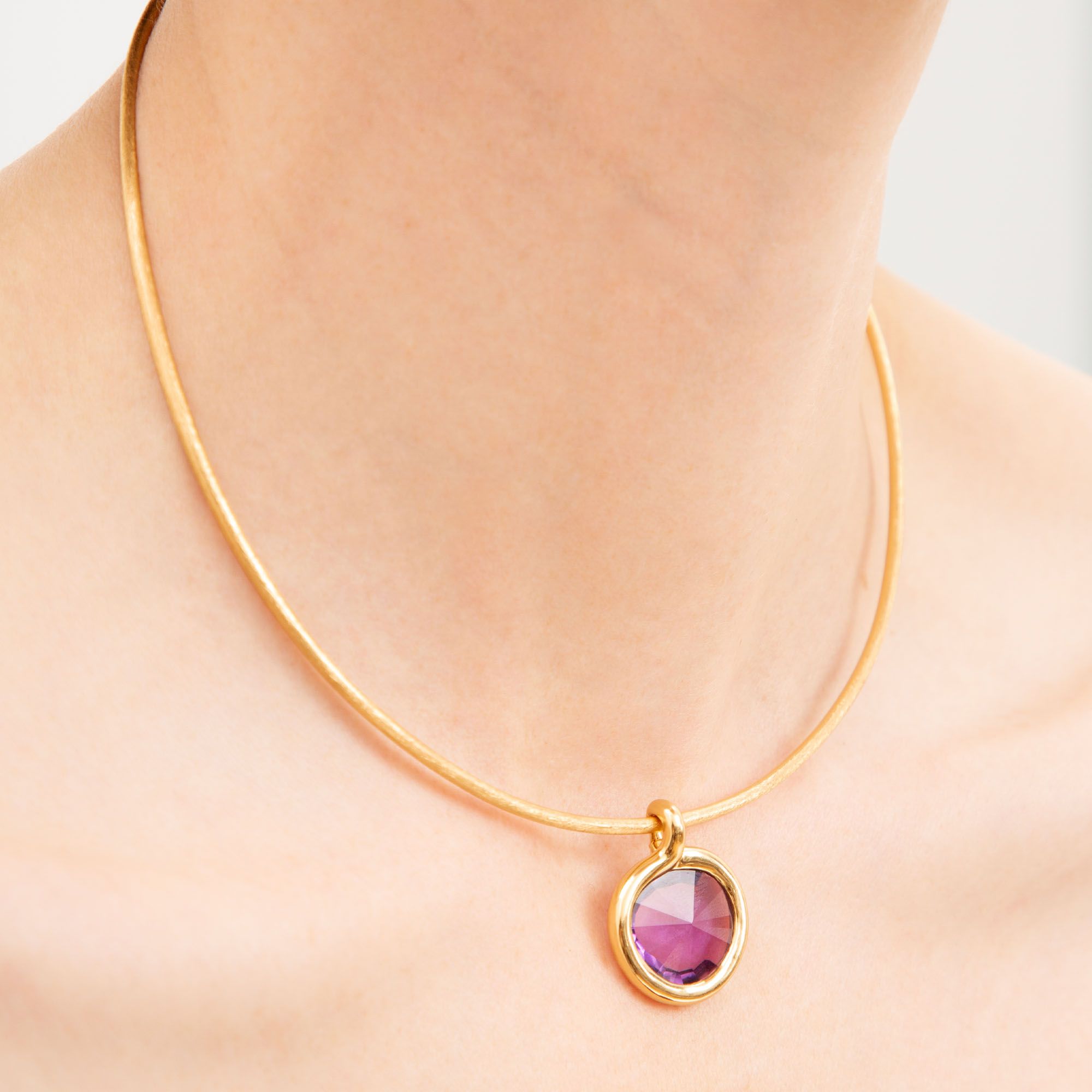 Sweetie Amethyst Choker Necklace