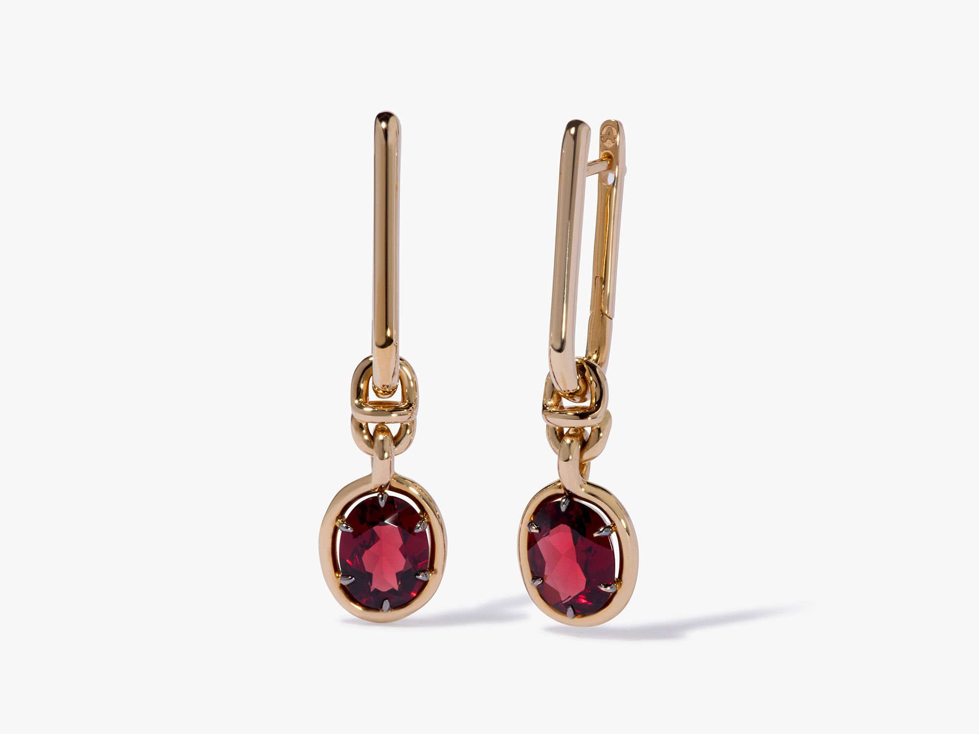 Knuckle Garnet Earrings