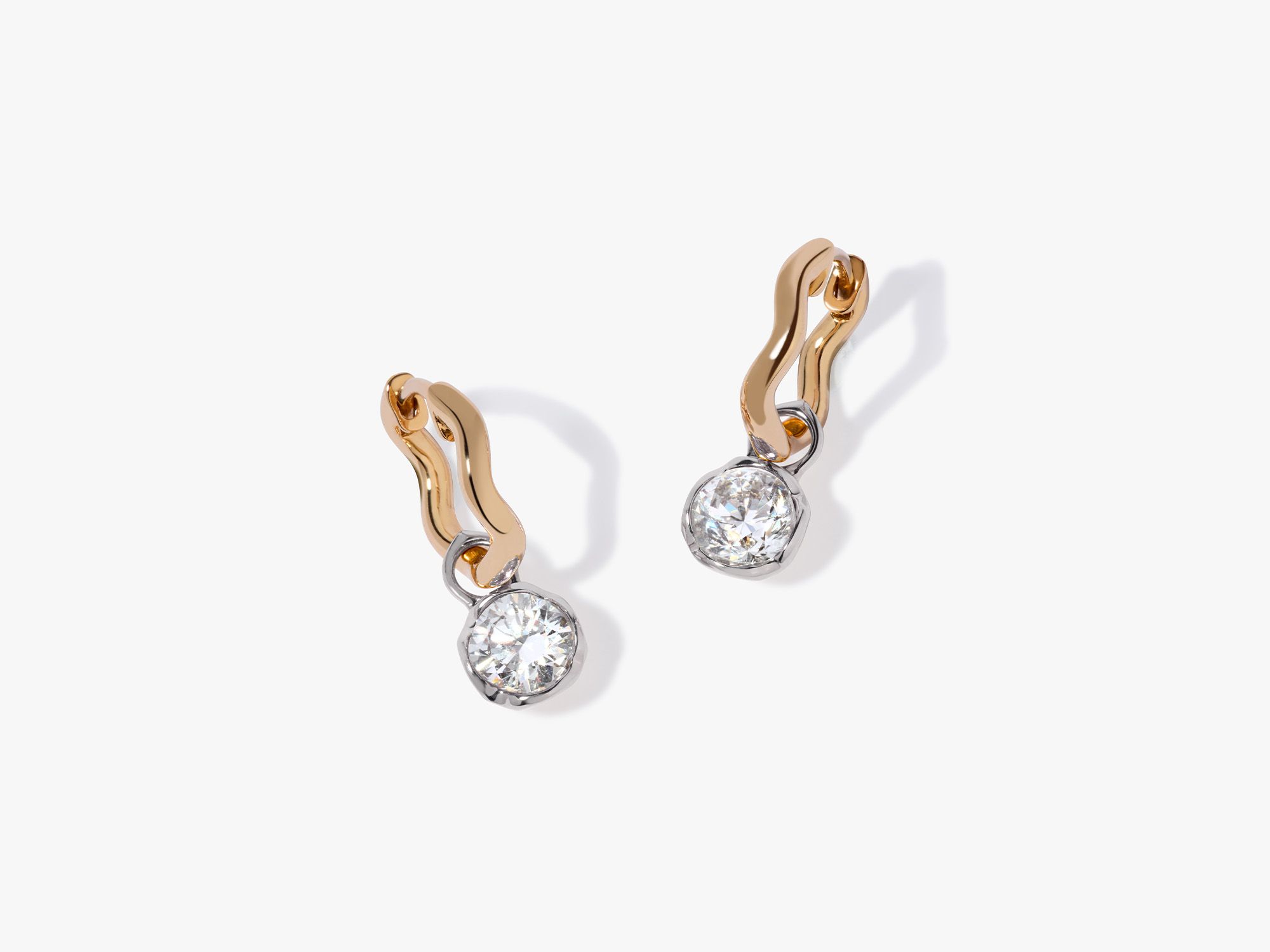 Whoopsie Daisy Small Hoop 0.50ct Diamond Earrings