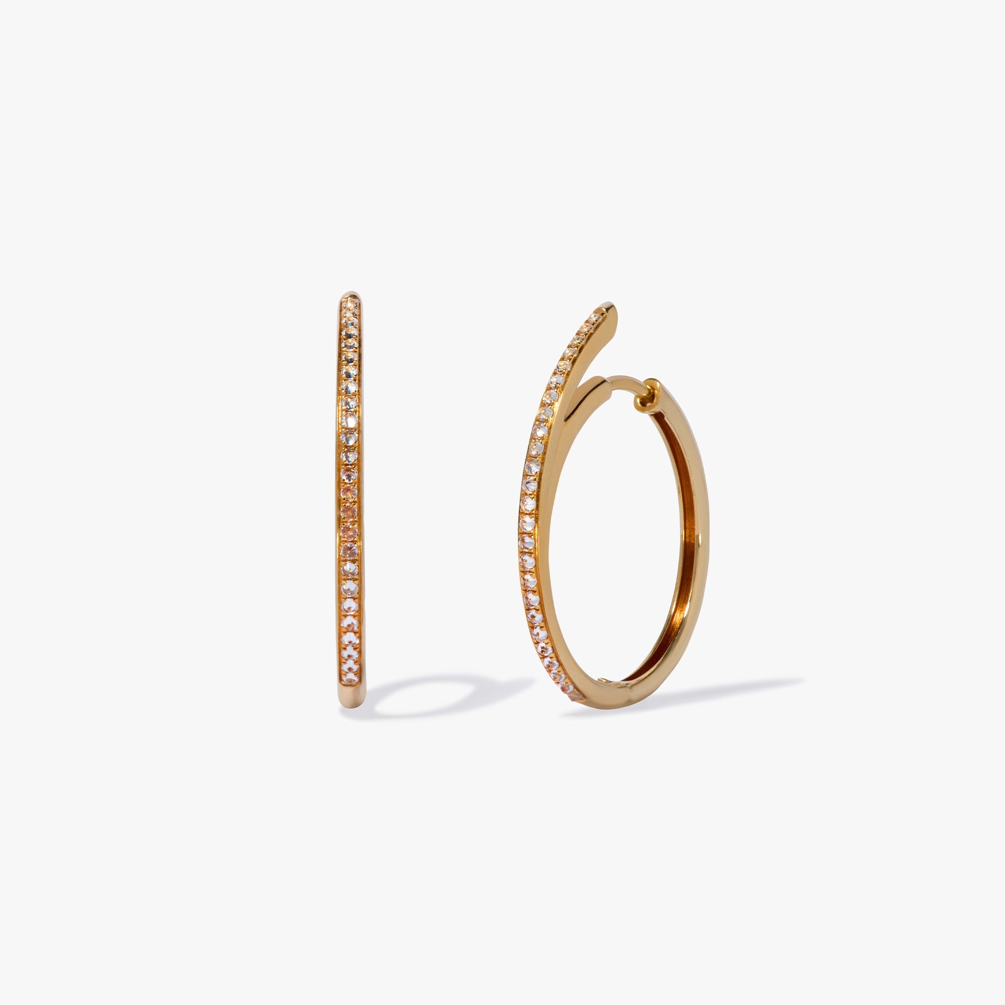 Six Medium Hoop Earrings