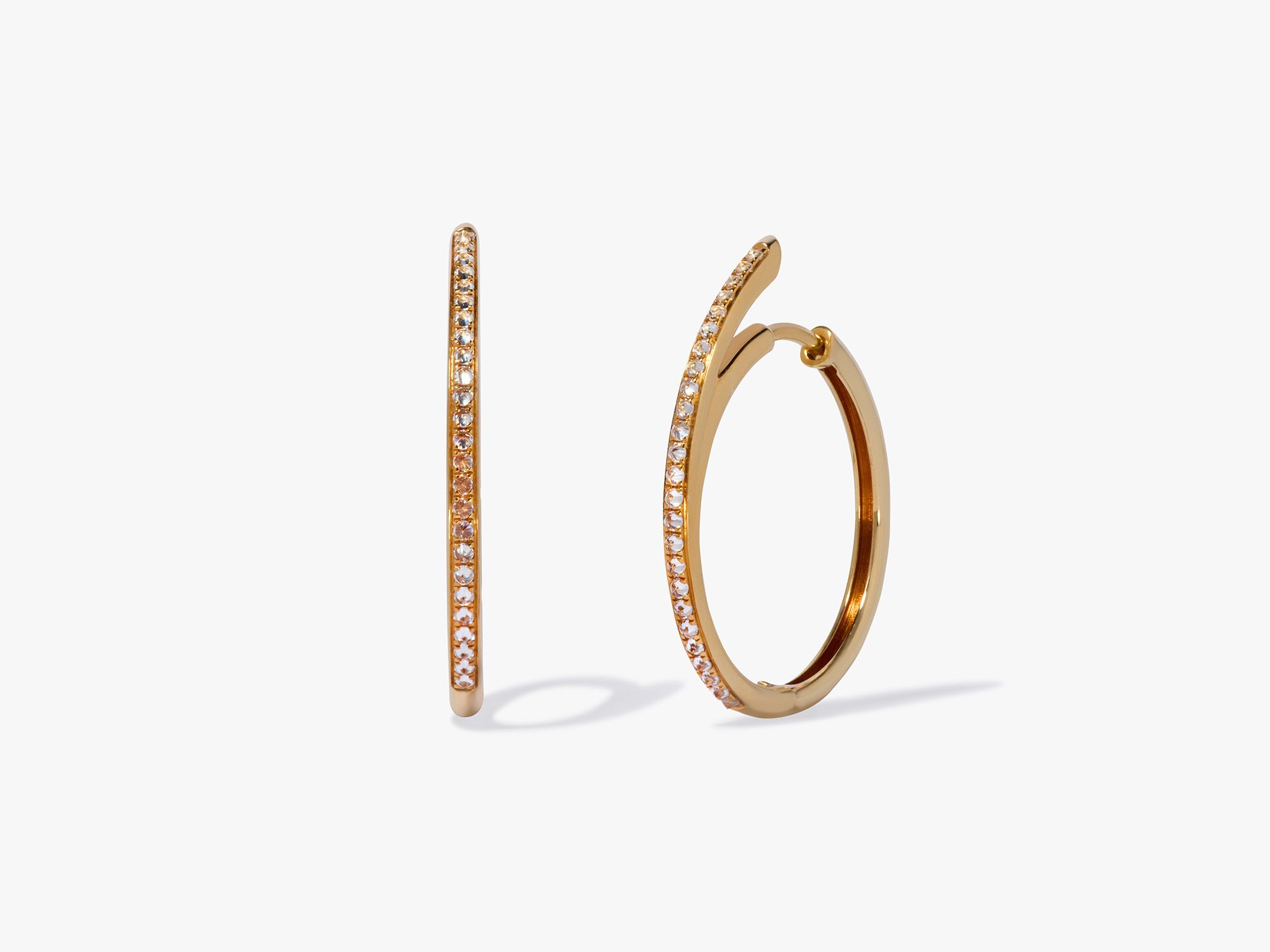 Six Medium Hoop Earrings