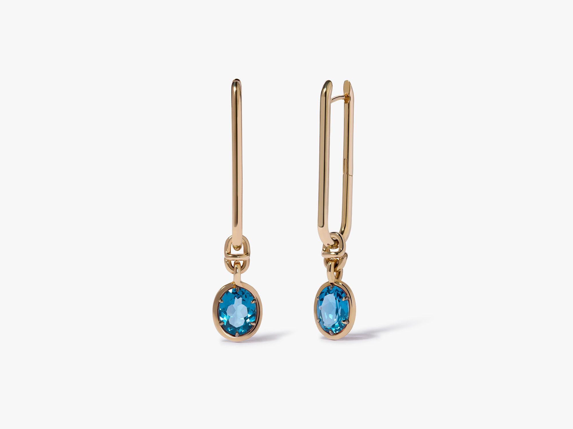 Mystic topaz earrings yellow gold 2025