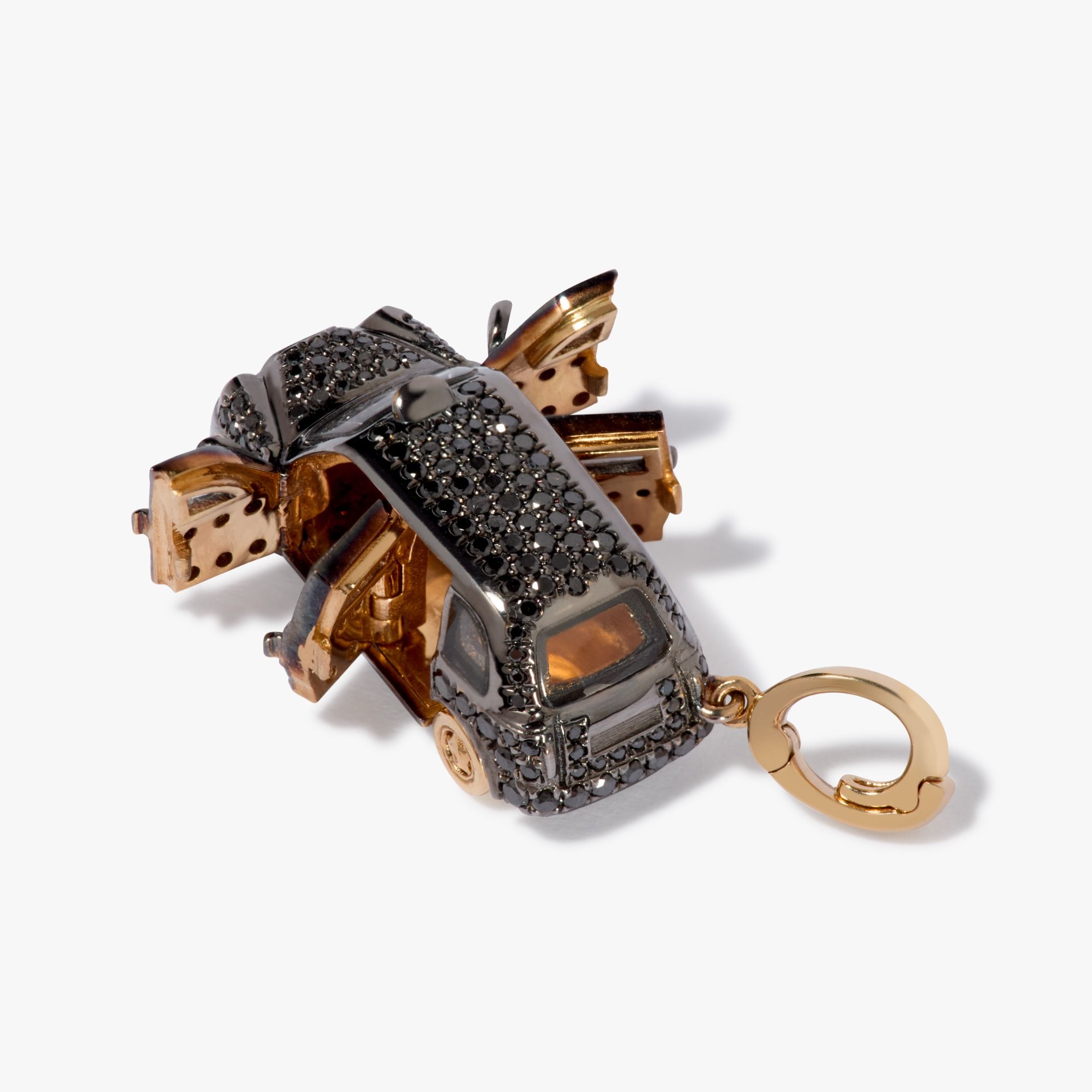 London Black Taxi Charm Pendant 