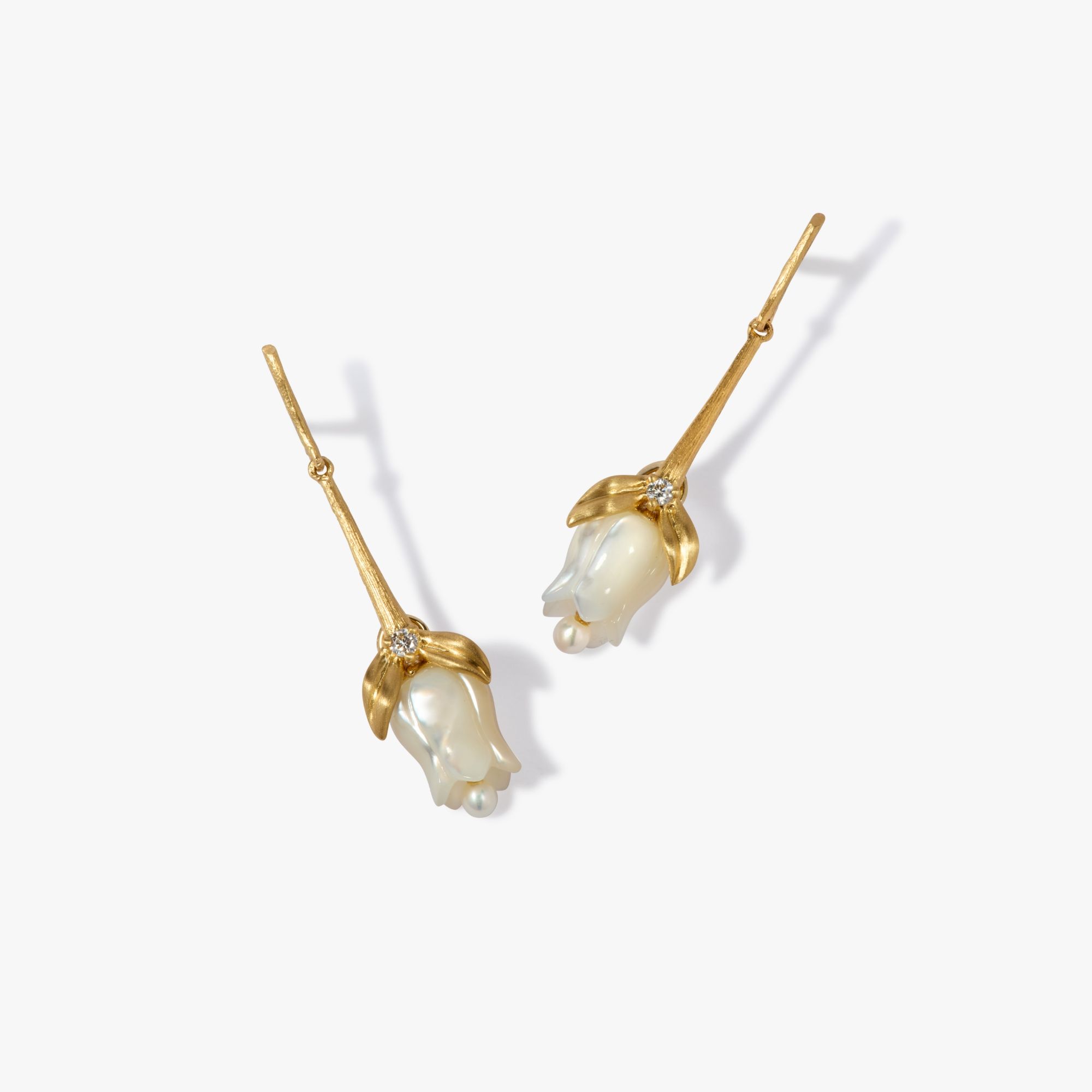 Tulips Stem Drop Earrings