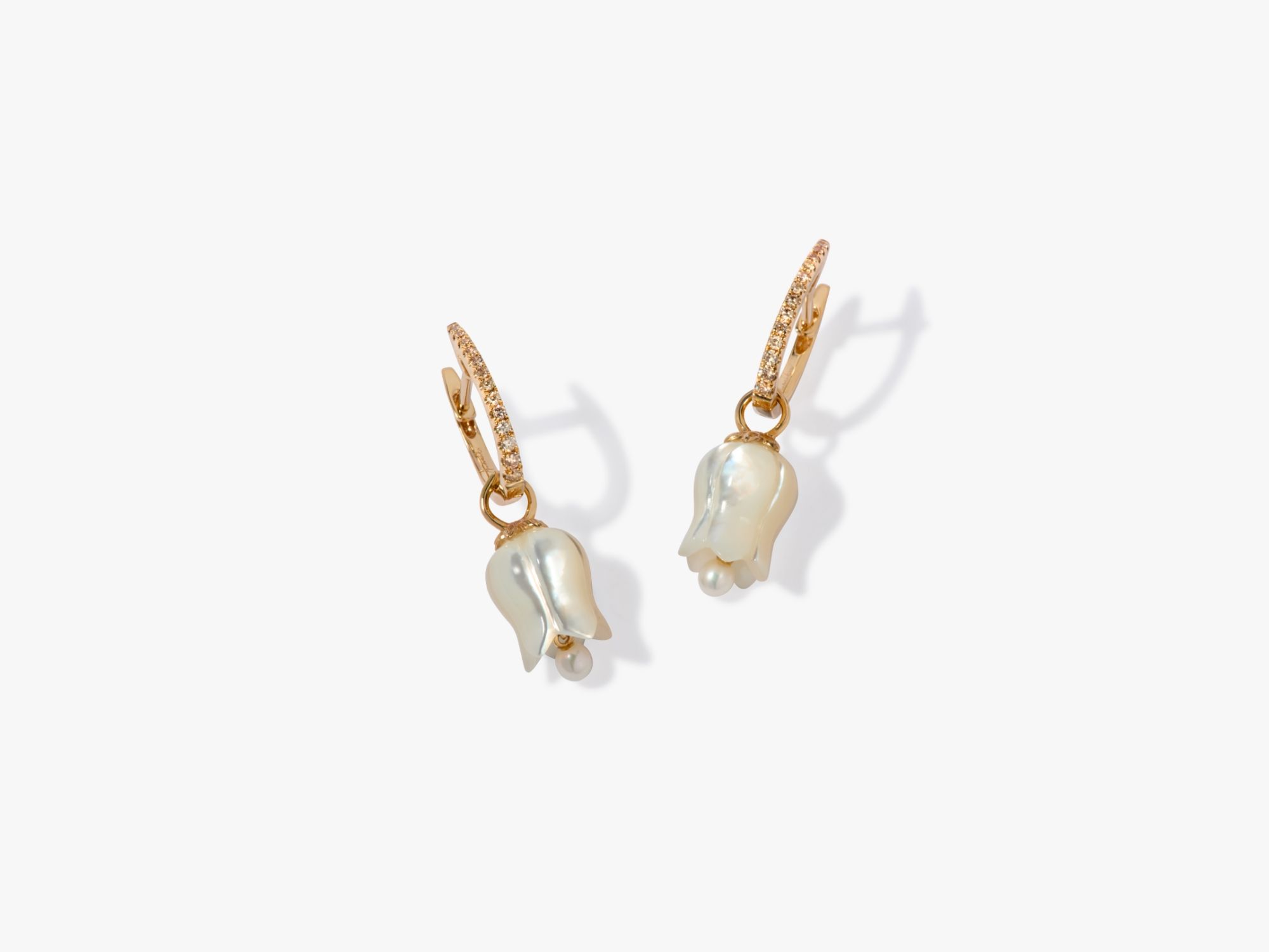 Tulips Diamond Earrings