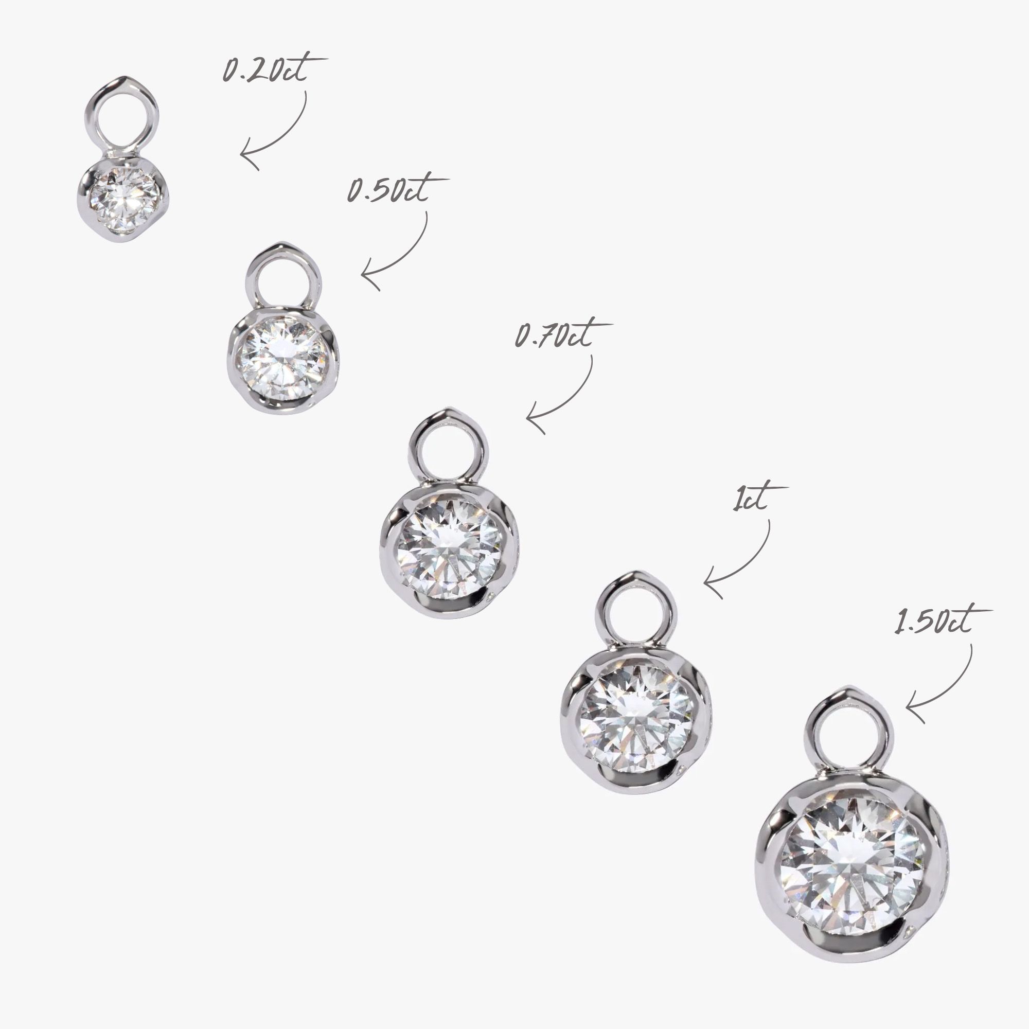 Small Hoop Whoopsie Daisy 1.50ct Diamond Earrings