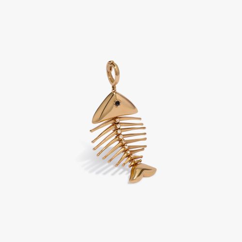 Fish Bones Charm Pendant