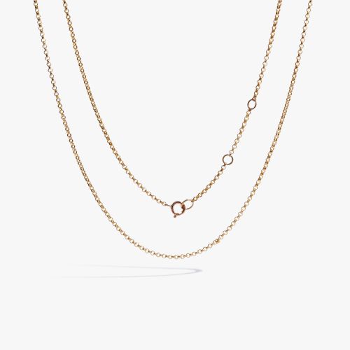 14ct Yellow Gold Classic Short Belcher Chain Necklace