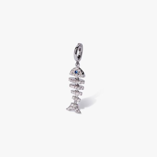 Fish Bones Charm Pendant
