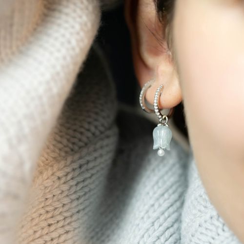 Tulips Diamond Earrings