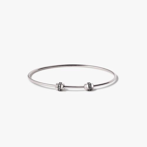 Sapphire Small/Medium Charm Bangle