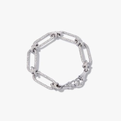 Knuckle Heavy Diamond Chain Bracelet