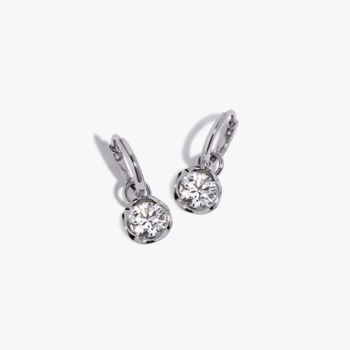Small Hoop Whoopsie Daisy 1.50ct Diamond Earrings