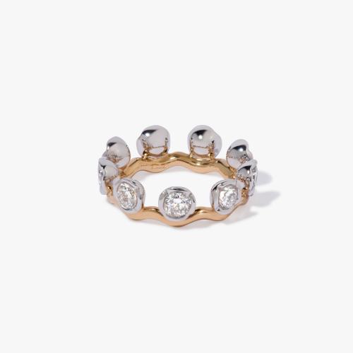 Whoopsie Daisy Bi-Colour Diamond Ring