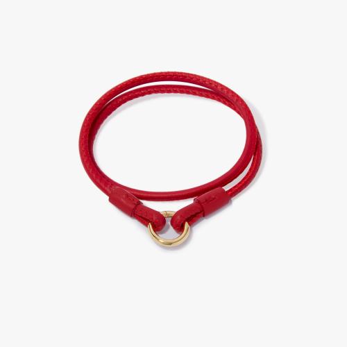 Leather Gold Lovelink Bracelet