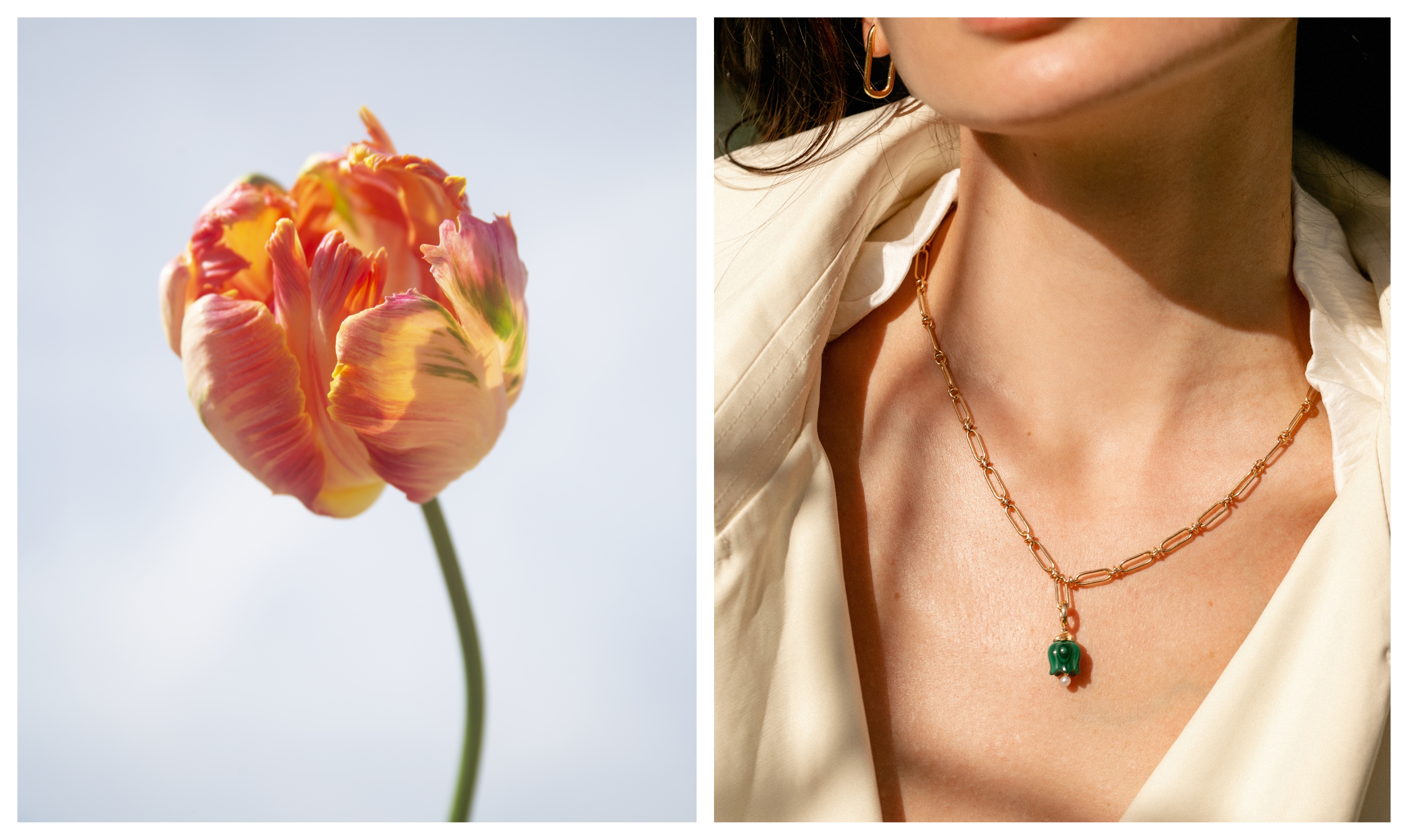 tulip necklace