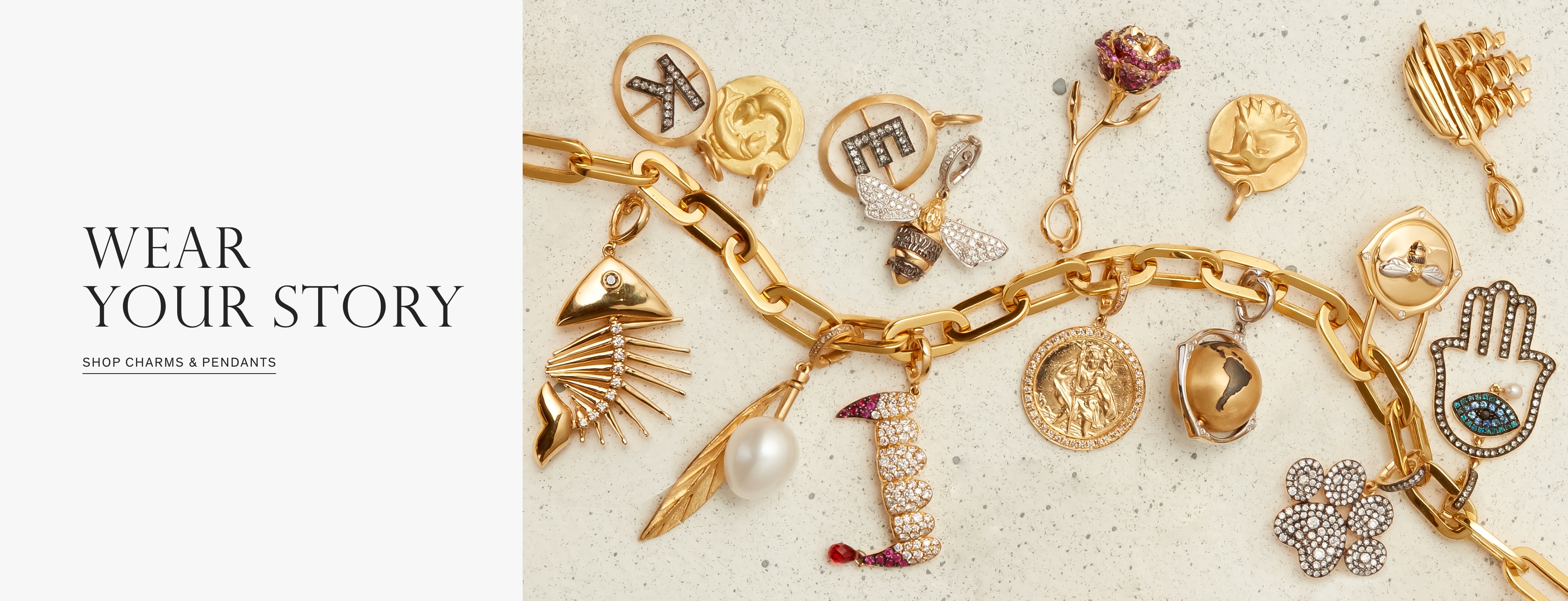 Summer Holiday Charms.Take your summer holiday style to new height with collectable 18ct gold and diamond charms
